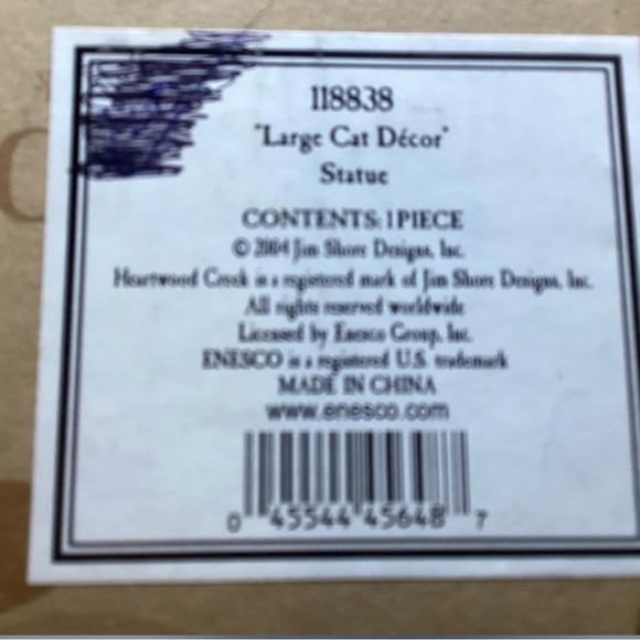 EUC Jim Shore Large Cat Statue Decor - Picture 6 of 6